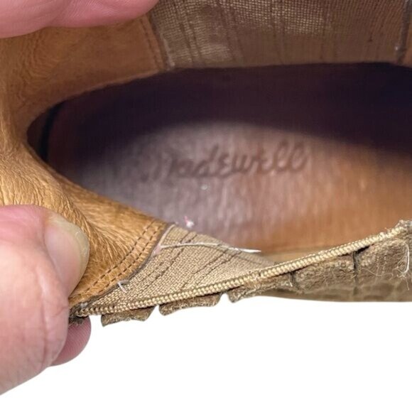 Madewell Benny Chelsea Clog In Suede Boot Size Women’s US 8, color pecan shell - Picture 12 of 16
